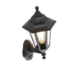 QAZQA buitenlampen met sensor new haven zwart e27 Hot