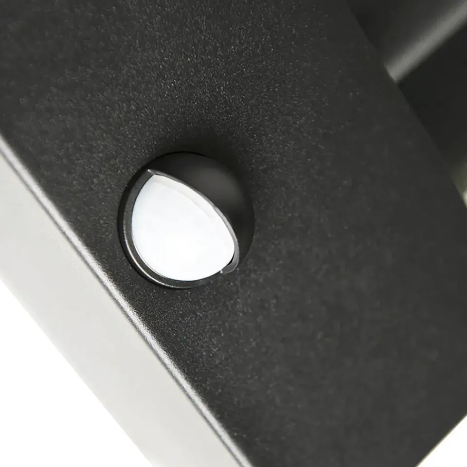 QAZQA buitenlampen met sensor rotterdam zwart e27 New