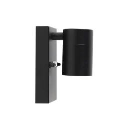 QAZQA buitenlampen met sensor solo zwart gu10 Online