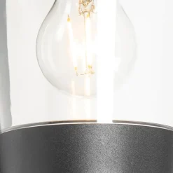 QAZQA buitenlampen met sensor joren zwart e27 Clearance