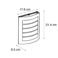 QAZQA buitenlampen met sensor miro zwart e27 Online