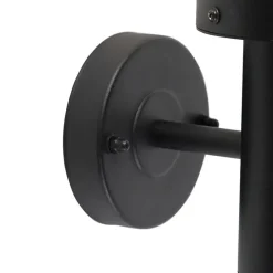 QAZQA buitenlampen met sensor gleam zwart e27 Sale