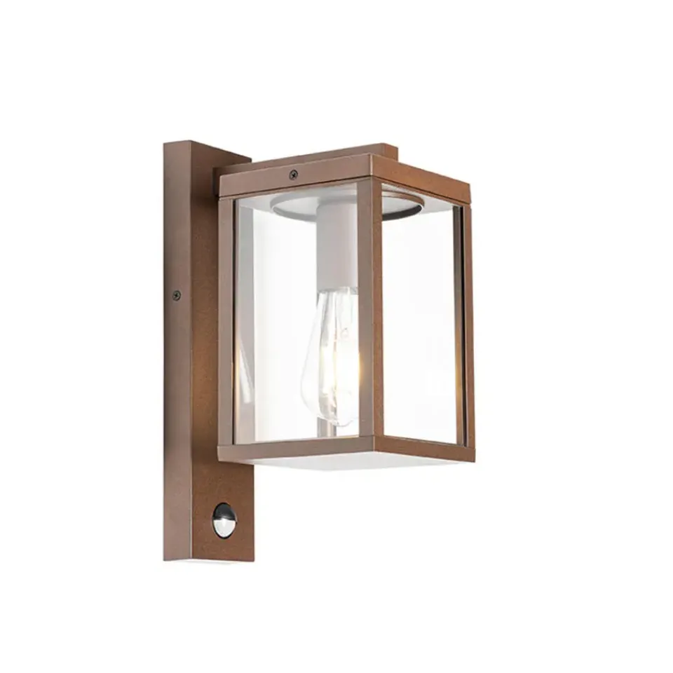 QAZQA buitenlampen met sensor charlois bronskleurig e27 Discount