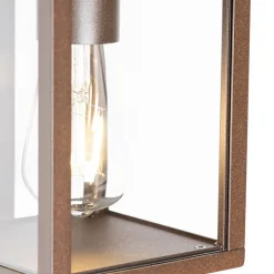 QAZQA buitenlampen met sensor charlois bronskleurig e27 Discount