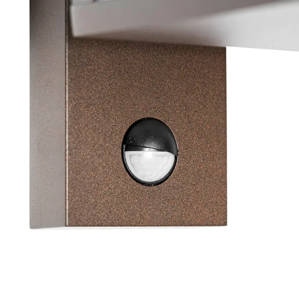 QAZQA buitenlampen met sensor charlois bronskleurig e27 Discount