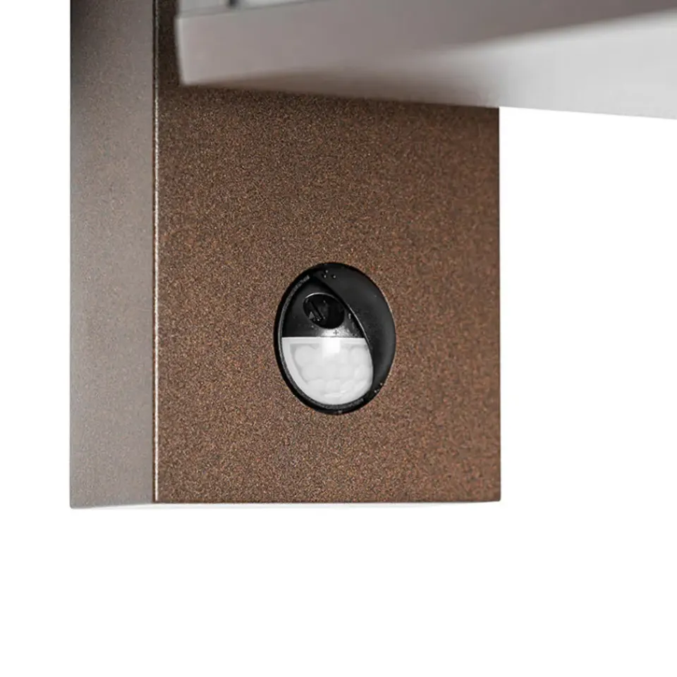 QAZQA buitenlampen met sensor charlois bronskleurig e27 Discount