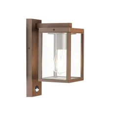 QAZQA buitenlampen met sensor charlois bronskleurig e27 Discount