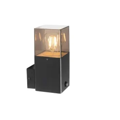 QAZQA buitenlampen met sensor denmark zwart e27 Hot