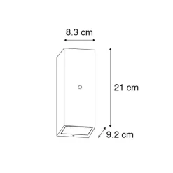 QAZQA buitenlampen met sensor baleno zwart gu10 Discount