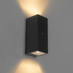 QAZQA buitenlampen met sensor baleno zwart gu10 Discount