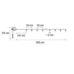 QAZQA buitenlampen multikleur led module Online
