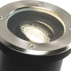 QAZQA grondspots delux zilverkleurig gu10 Hot