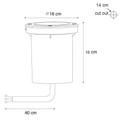 QAZQA grondspots delux zilverkleurig gu10 Sale
