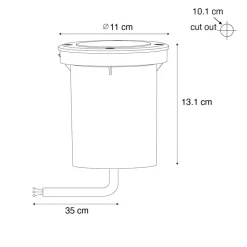 QAZQA grondspots delux zilverkleurig gu10 Outlet