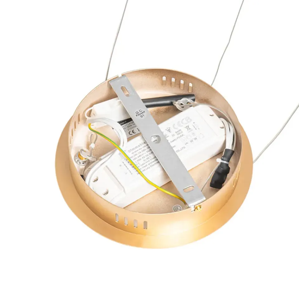 QAZQA hanglampen anello goudkleurig geïntegreerde led Outlet