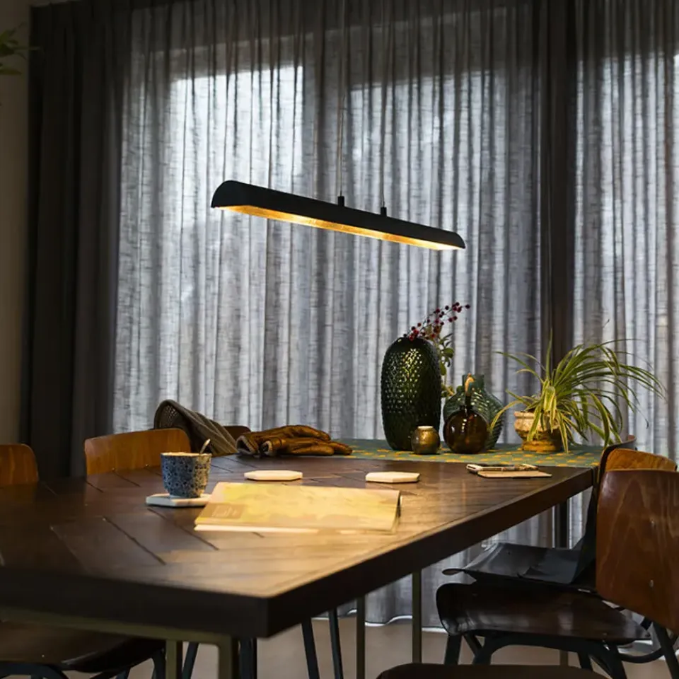 QAZQA hanglampen balo zwart geïntegreerde led Discount