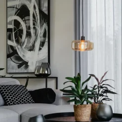 QAZQA hanglampen bizle beige e27 Best