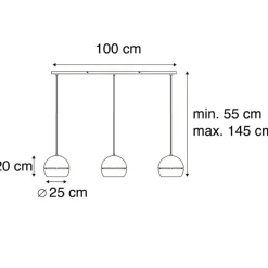 QAZQA hanglampen buell hl zwart e27 Clearance