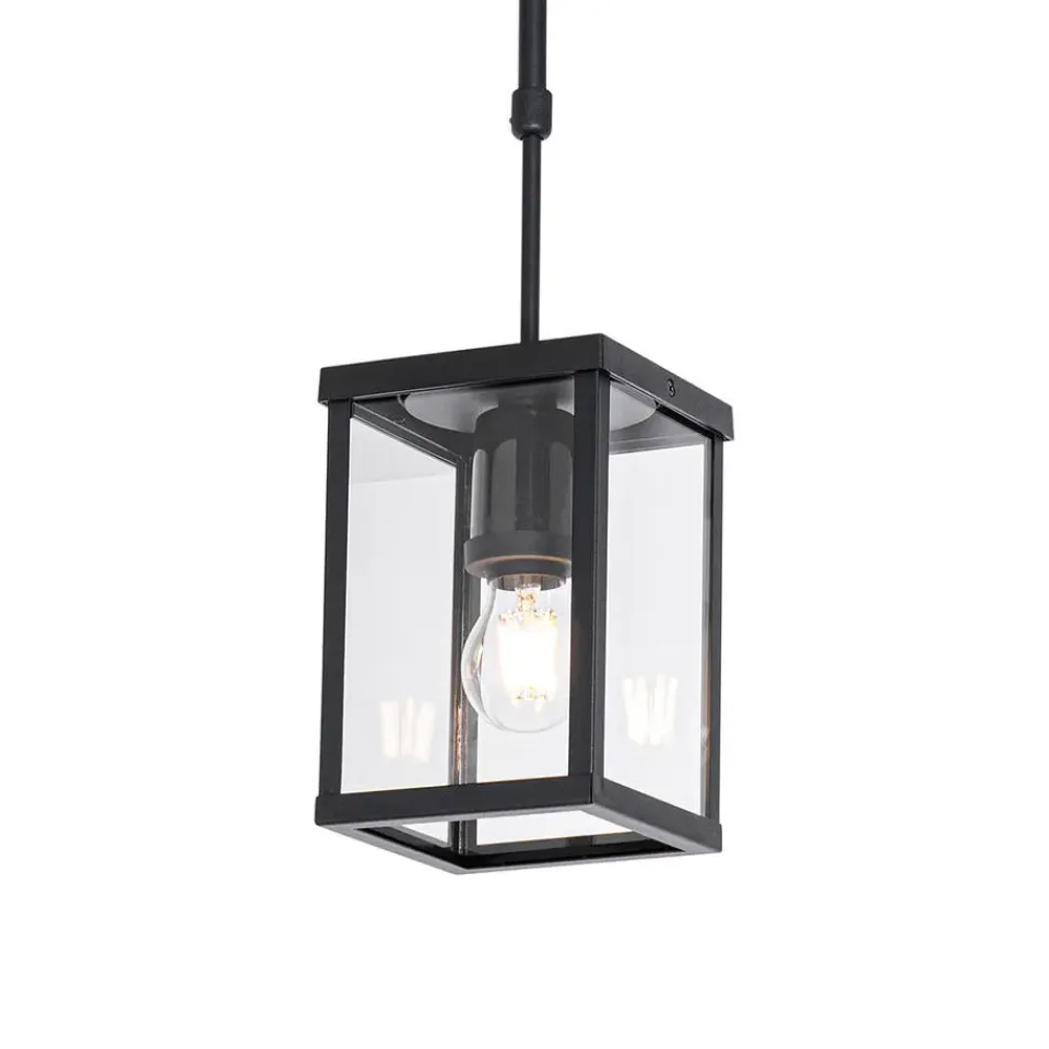 QAZQA hanglampen buiten charlois zwart e27