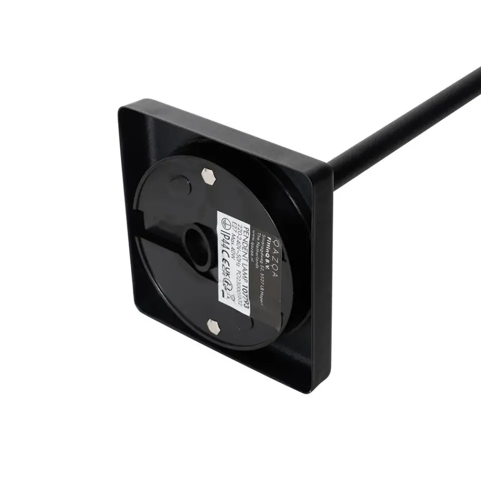 QAZQA hanglampen buiten charlois zwart e27