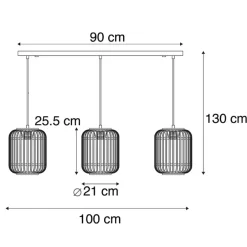 QAZQA hanglampen manila beige e27 Hot