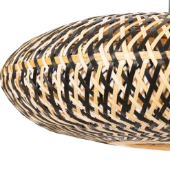 QAZQA hanglampen ostrava zwart e27