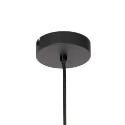 QAZQA hanglampen ostrava zwart e27