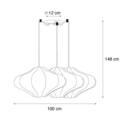QAZQA hanglampen plu wit e27 New