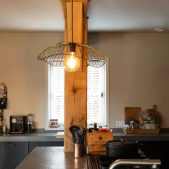 QAZQA hanglampen pua zwart e27 Discount