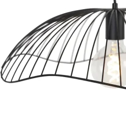 QAZQA hanglampen pua zwart e27 Discount
