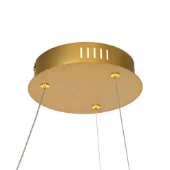 QAZQA hanglampen rowan goudkleurig geïntegreerde led