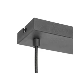 QAZQA hanglampen saffira zwart e27