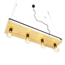 QAZQA hanglampen shelf zwart e27 New