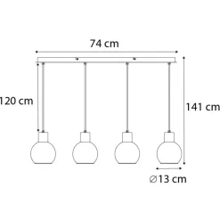 QAZQA hanglampen vidro grijs e27 Hot