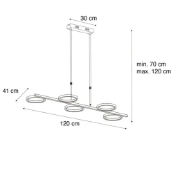 QAZQA hanglampen vive goudkleurig geïntegreerde led Online