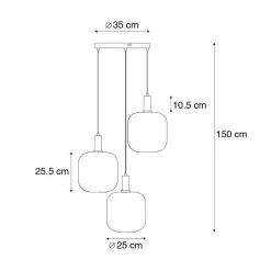 QAZQA hanglampen zuzanna grijs e27 New