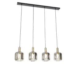 QAZQA hanglampen zuzanna grijs e27