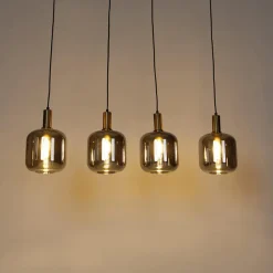 QAZQA hanglampen zuzanna grijs e27