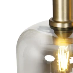 QAZQA hanglampen zuzanna grijs e27