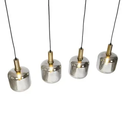 QAZQA hanglampen zuzanna grijs e27