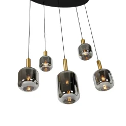 QAZQA hanglampen zuzanna grijs e27 Sale