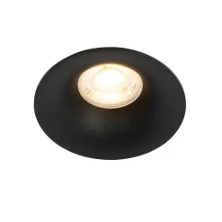 QAZQA inbouwspots gijs zwart gu10 Outlet