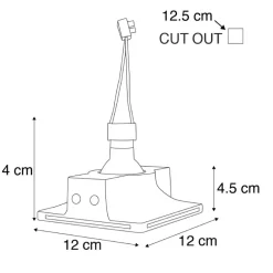 QAZQA inbouwspots gypsy wit gu10 Outlet