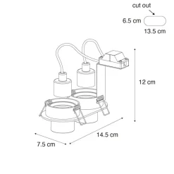 QAZQA inbouwspots installa wit gu10 New