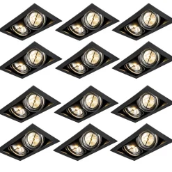 QAZQA inbouwspots oneon zwart g53 New