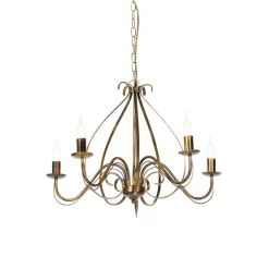 QAZQA kroonluchters giuseppe goudkleurig e14 New