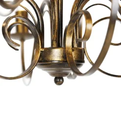 QAZQA kroonluchters giuseppe goudkleurig e14 New