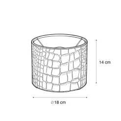 QAZQA lampenkappen cilinder velours bruin Sale