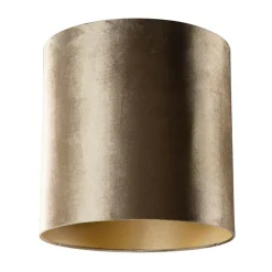 QAZQA lampenkappen cilinder velours bruin Hot