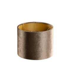 QAZQA lampenkappen cilinder velours bruin Sale